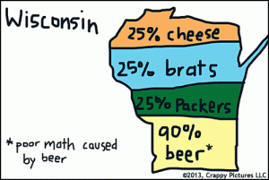 Funny Wisconsin Map